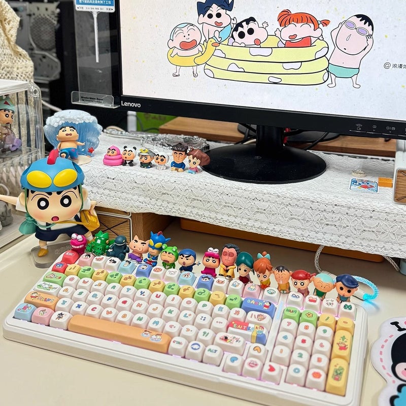 Cute F87Hi Crayon Shin-Chan 754F Sublimation Height 99 Anime K99Hi8 Keycap Amamo10C Others - Image 2
